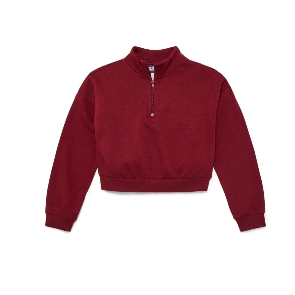 weekend academy girls fleece quarter zip sweatshirt sizes 6-6x